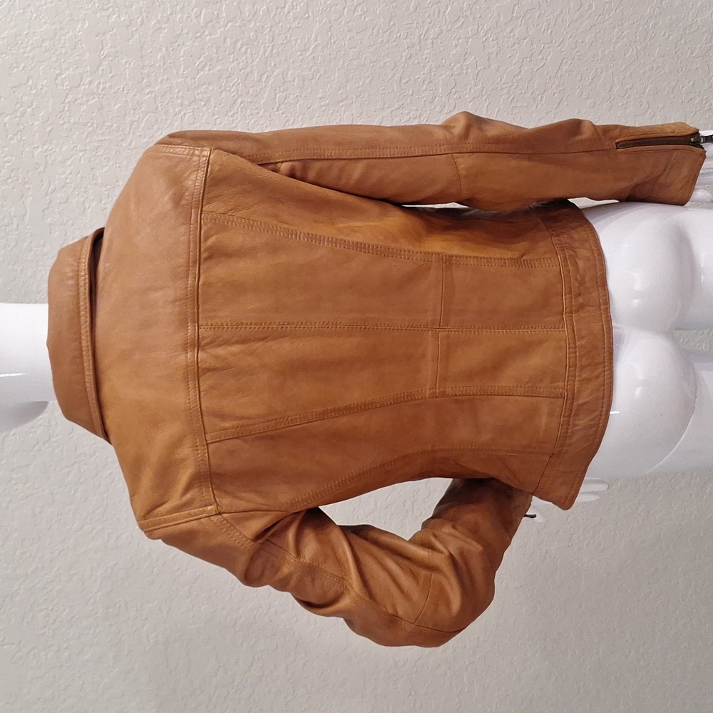 Black Rivet Leather Jacket - Picture 6 of 14